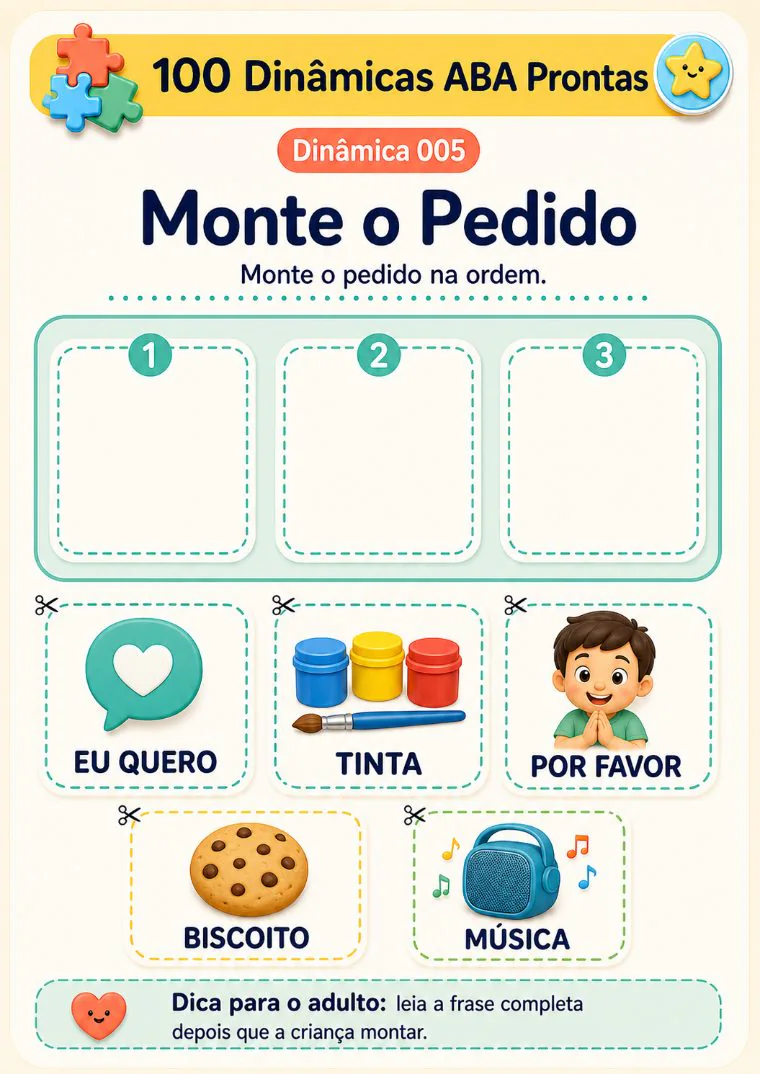 Atividade Monte o Pedido